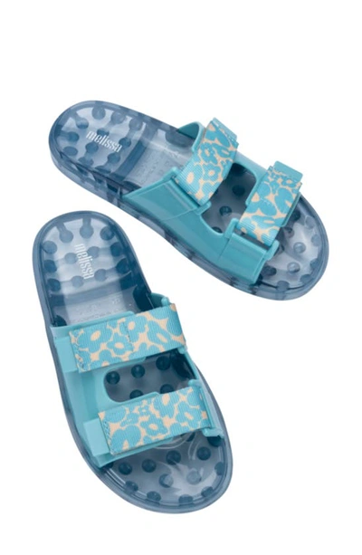 Shop Melissa Wide Brave Slide Sandal In Blue
