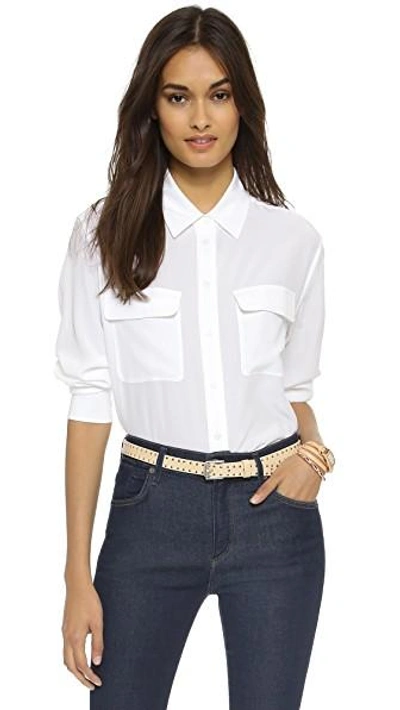 Shop Equipment Signature Blouse In Bright White