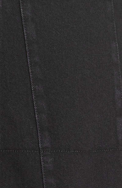 Shop Alexander Mcqueen Sleeveless Denim Minidress In Black