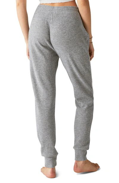 Shop Lucky Brand Cloud Jersey Waffle Joggers In Medium Heather Gray