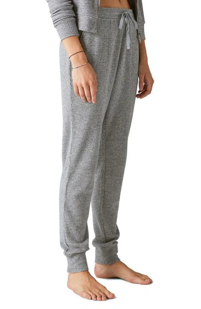 Shop Lucky Brand Cloud Jersey Waffle Joggers In Medium Heather Gray