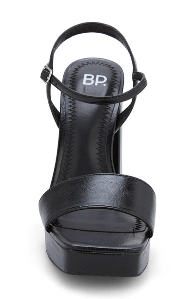 Shop Bp. Noella Platform Sandal In Black Metallic