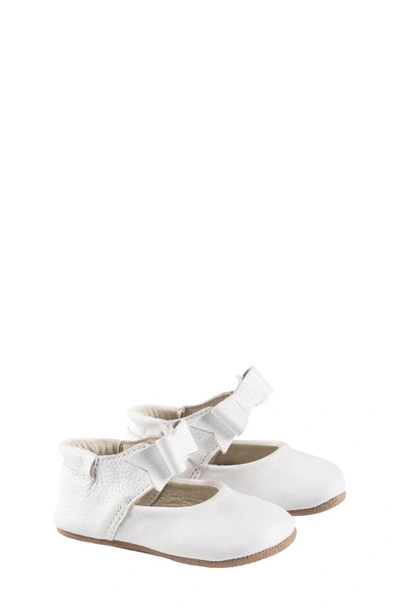 Robeezr Infant Girl's Robeez Sofia Bow Mary Jane Crib Shoe In White
