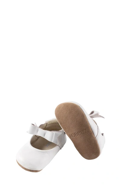 Robeezr Infant Girl's Robeez Sofia Bow Mary Jane Crib Shoe In White