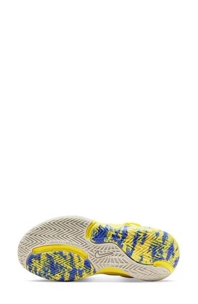 Shop Nike Kids' Giannis Immortality 2 Sneaker In Yellow/ Blue/ Multi-color