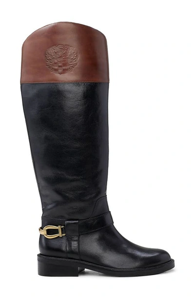 Shop Vince Camuto Amanyir Knee High Boot In Black/ Cocoa
