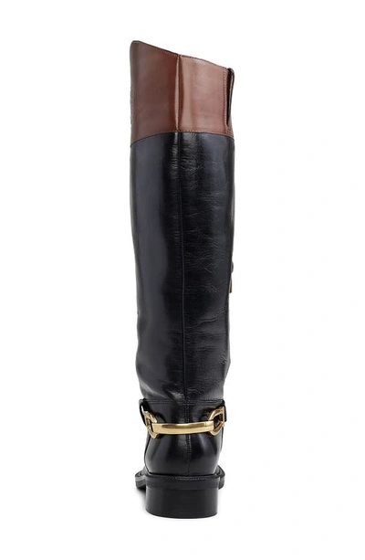 Shop Vince Camuto Amanyir Knee High Boot In Black/ Cocoa