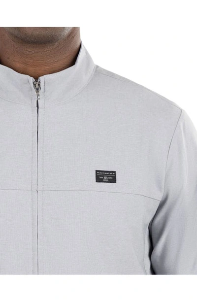 Travismathew Executive Suite Jacket In Heather Light Grey