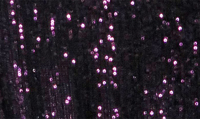 Zunie Kids' Sequin Romper In Eggplant