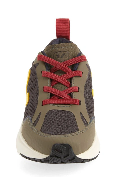 Veja Canary Logo-embroidered Panelled Mesh Low-top Trainers 6-9 Years In Graphite Tonic