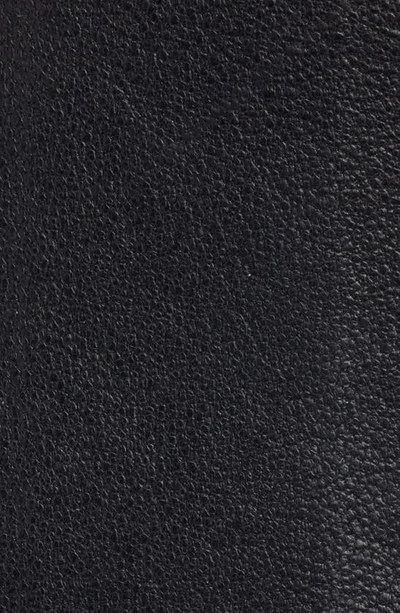 Raina Bowie Textured Bow Leather Belt In Black
