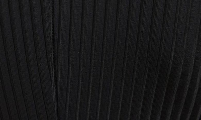 Shop Balenciaga Funnel Neck Long Sleeve Rib Jumpsuit In Black