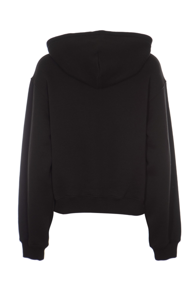 Shop Alexander Wang Essential Terry Hoodie In Black