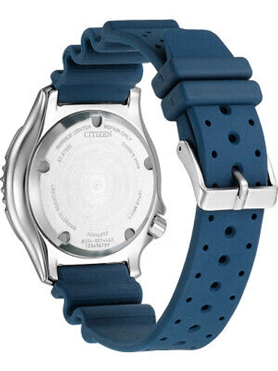 Pre-owned Citizen Blue Mens Analogue Watch Promaster Marine Ny0141-10le