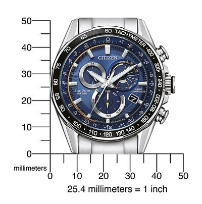 Pre-owned Citizen Silver Mens Chronograph Watch Cb5914-89l