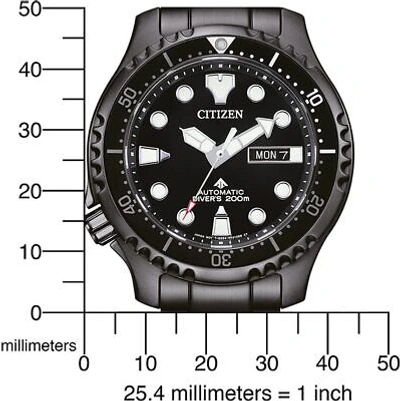 Pre-owned Citizen Black Mens Analogue Watch Promaster Marine Ny0145-86ee
