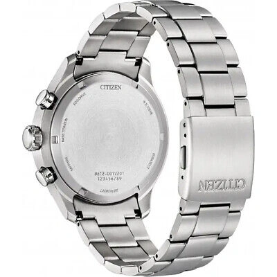 Pre-owned Citizen Silver Mens Chronograph Watch Ca0810-88e