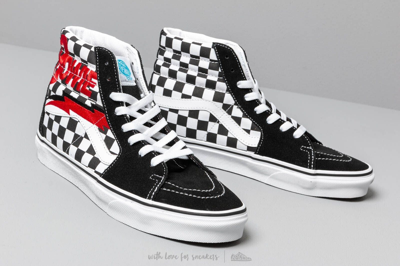 Pre-owned Vans Sk8 Hi David Bowie Checkerboard Men's Classic Shoes Size 13  In Multicolor | ModeSens