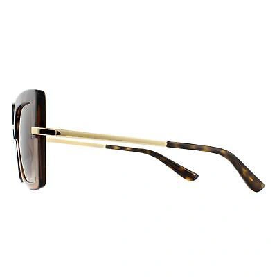 Pre-owned Dolce & Gabbana Sunglasses Dg4373 325613 Top Havana Transparent Brown Gradient