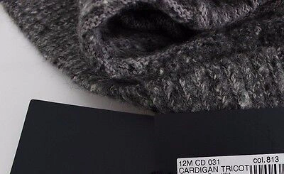 Pre-owned Roberto Cavalli Class  Cardigan Gray Wool Sweater Knit S. It44 /us10 / L Rrp $450