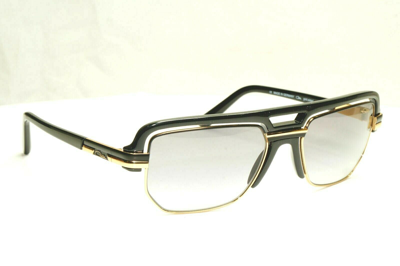 Pre-owned Cazal Mod 9087 Col.001 Gold Plated/black Gradient Authentc Sunglasses 58-20 In Gray