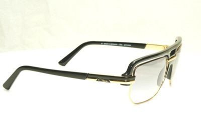 Pre-owned Cazal Mod 9087 Col.001 Gold Plated/black Gradient Authentc Sunglasses 58-20 In Gray