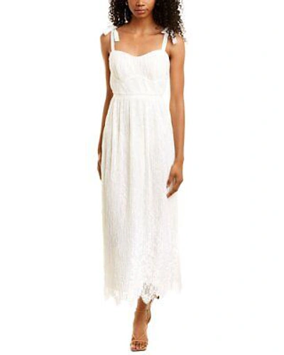 Pre-owned Jonathan Simkhai Bonnie Midi Dress Women's In White