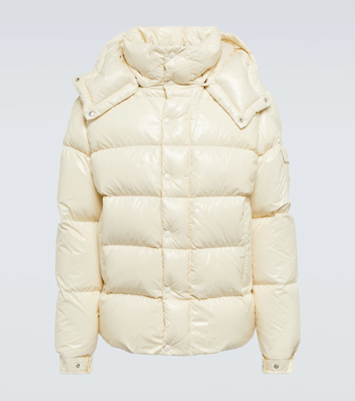 Shop Moncler Maya 70 Down Jacket In Snowflake White