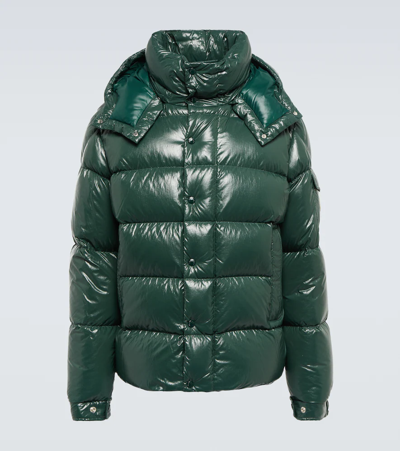 Shop Moncler Maya 70 Down Jacket In Forest Green