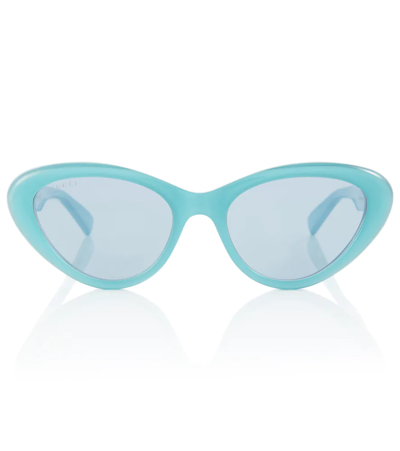 Shop Gucci Cat-eye Sunglasses In 0