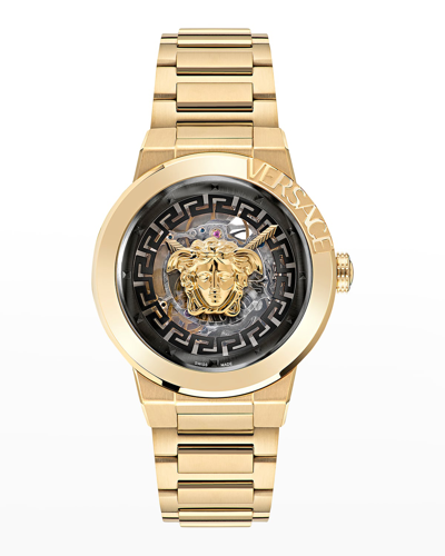 Shop Versace 38mm Medusa Infinite Bracelet Watch, Limited Edition In Gold