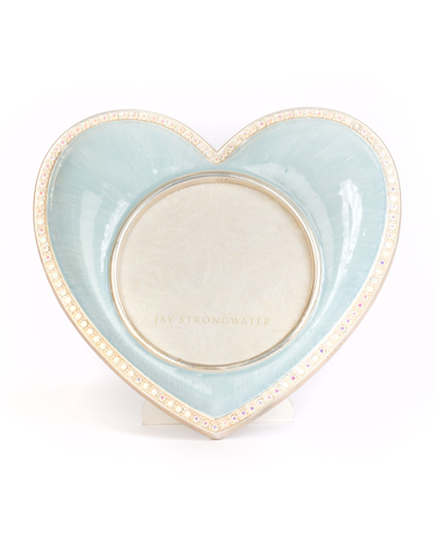 Shop Jay Strongwater Chantal Heart Picture Frame, Blue