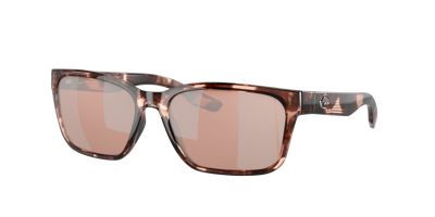 Shop Costa Woman Sunglasses 6s9081 Palmas In Copper Silver Mirror