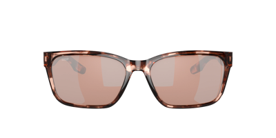 Shop Costa Woman Sunglasses 6s9081 Palmas In Copper Silver Mirror