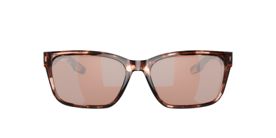 Costa Woman Sunglasses 6s9081 Palmas In Copper Silver Mirror