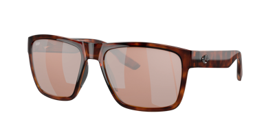Shop Costa Man Sunglasses 6s9050 Paunch Xl In Copper Silver Mirror