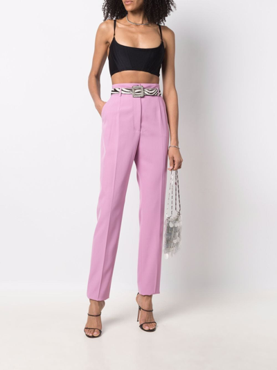 Shop Dolce & Gabbana Trousers Lilac