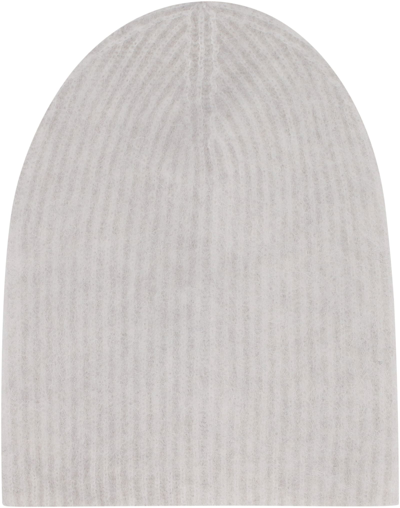 Shop Roberto Collina Knitted Beanie In Grey