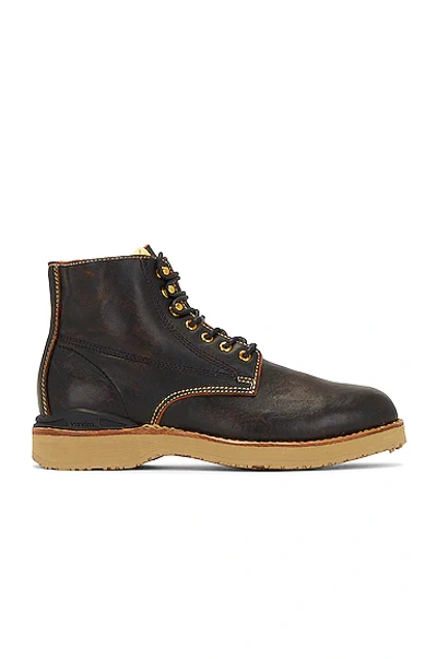 Shop Visvim Virgil Boots Folk In Black