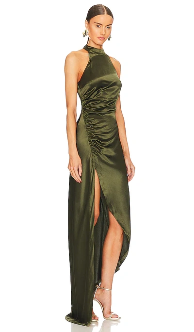 Shop Retroféte Sab Dress In Army Green