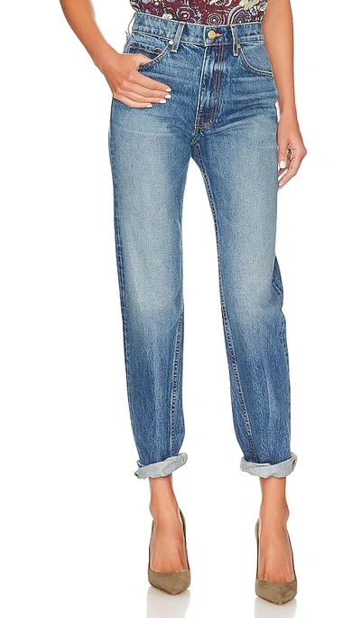 Shop Ulla Johnson Daphne Jean In Danube Medium Indigo