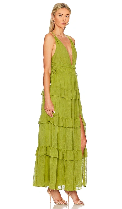 Shop Tularosa Dahlia Maxi Dress In Green