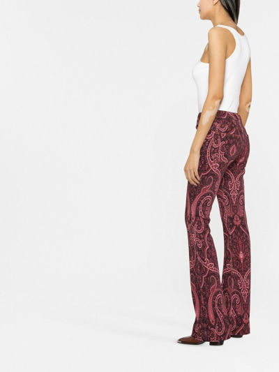 Shop Etro Jeans Red
