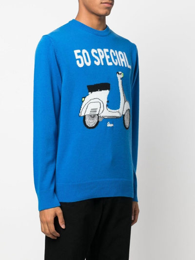 Shop Mc2 Saint Barth Cotton Sweater In Blue