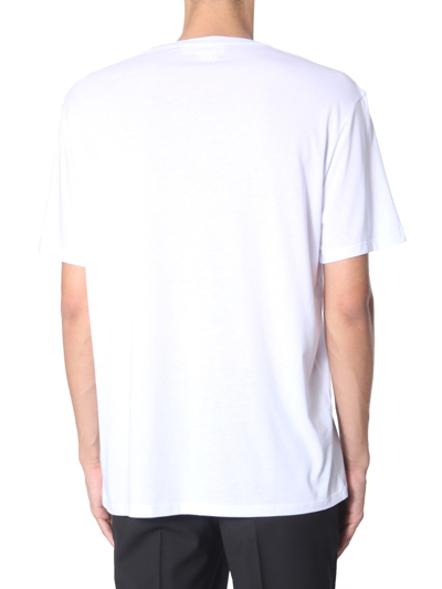 Shop Neil Barrett "chaotic Subway" T-shirt In White