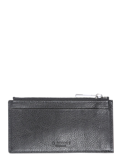 Shop Il Bisonte Fictive Vertical Wallet In Black