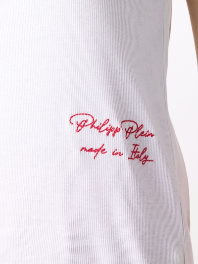 Shop Philipp Plein Pineapple Tank Top In White