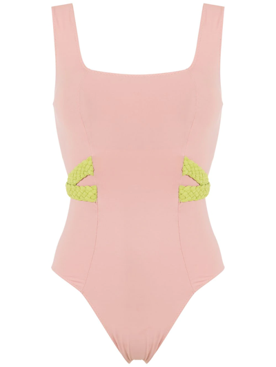 Shop Clube Bossa Eva Rope-detail Swimsuit In Pink