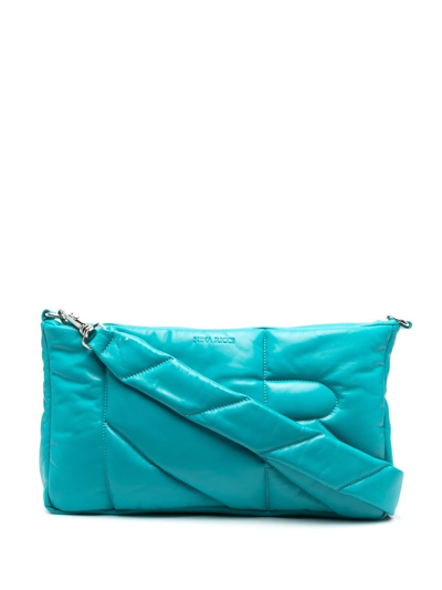 Shop Nina Ricci Embossed-logo Detail Shoulder Bag In Green