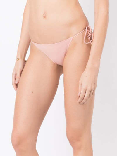 Shop Clube Bossa Side-tie Bikini Bottoms In Neutrals